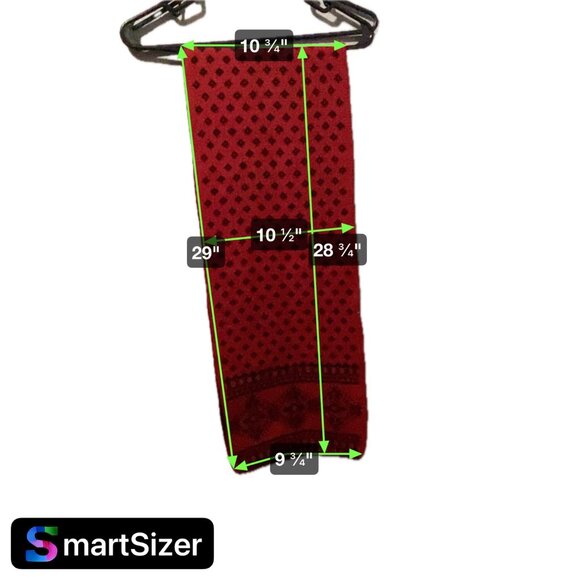 Vintage Klein By Aris Red & Black Knit Scarf Red Black Reversable - Picture 10 of 10